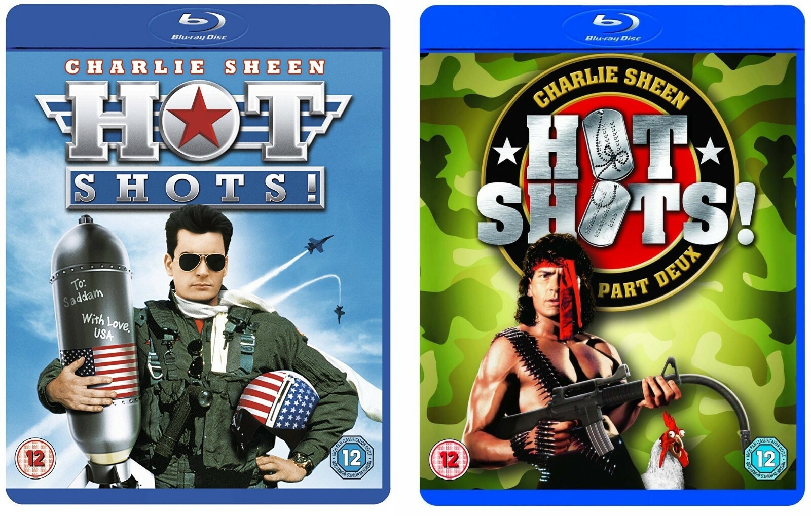Hot Shots! 1&2 Part Deux Two Movie Bundle Blu-Ray BRAND NEW Free Ship
