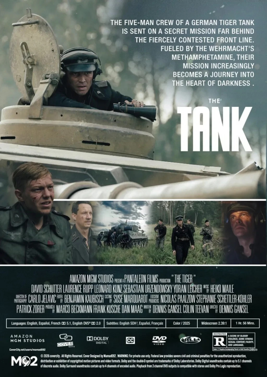 The Tank DVD 2025 Der Tiger WWII War Movie English Sub Region Free