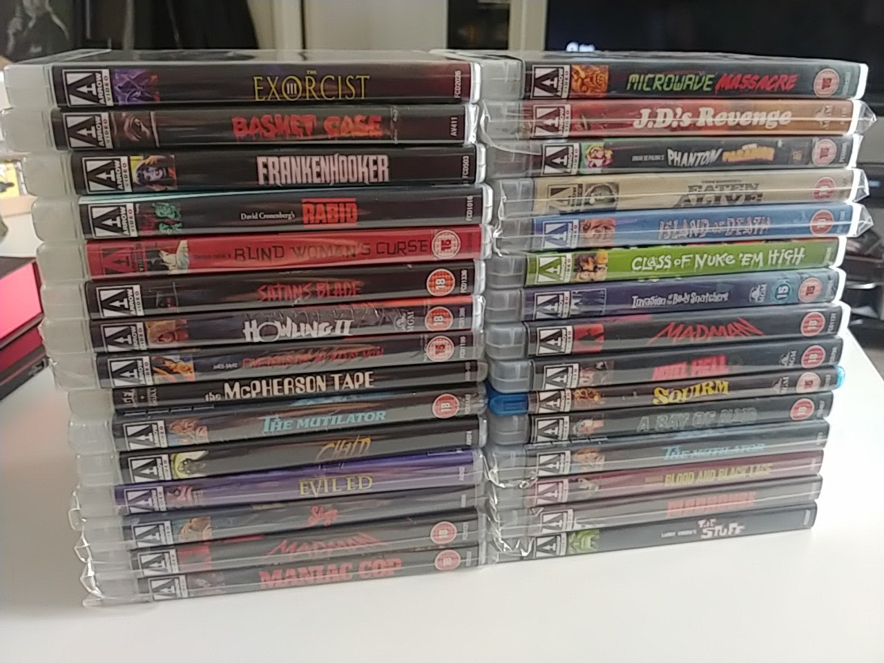 30 Arrow Video Lot Blu Ray – Horror Gore Cult Splatter Slasher Zombie BRAND NEW