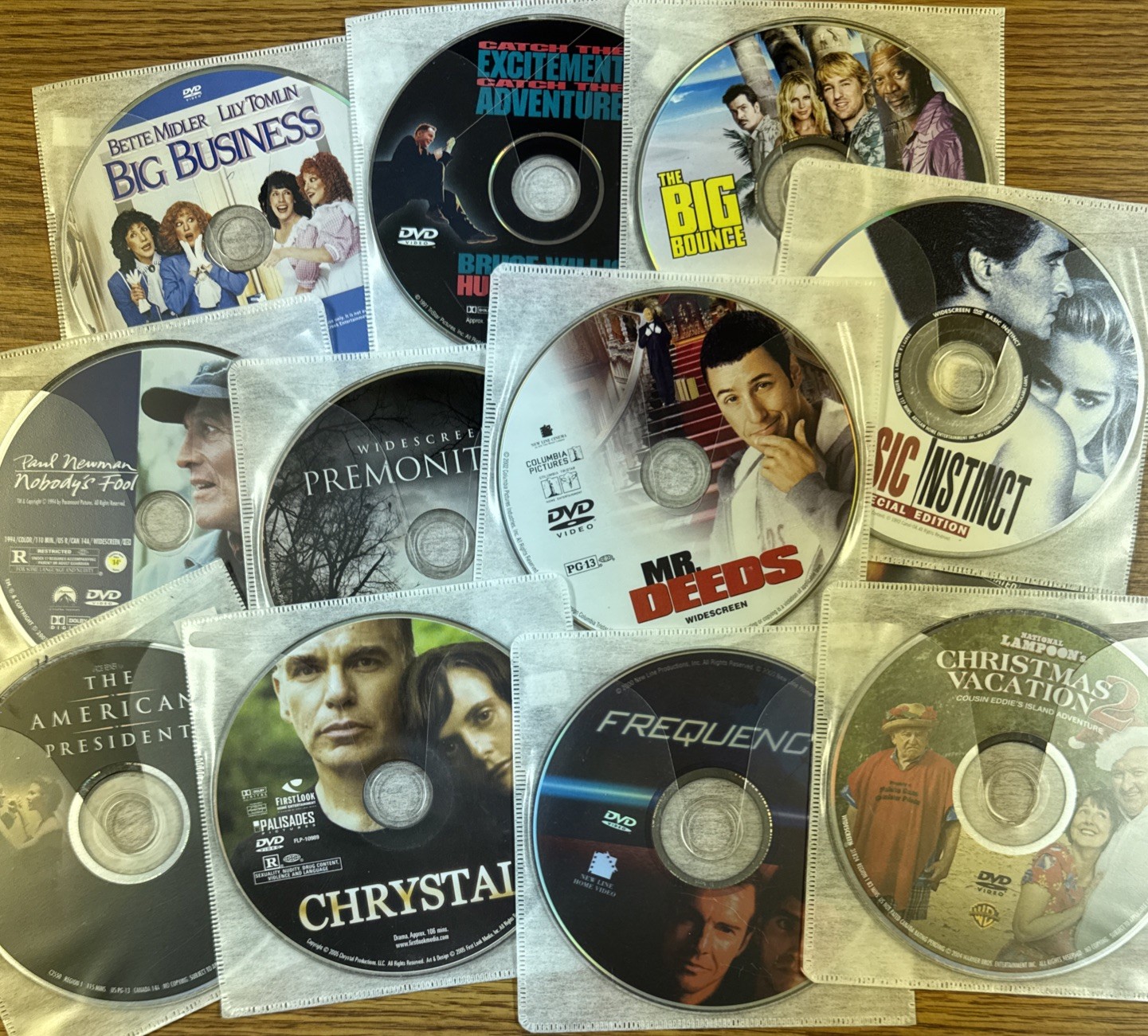 LOT OF 140 DVD MOVIES / TV SERIES (NO CASE OR ARTWORK) Good Mix Of Genres Nice!