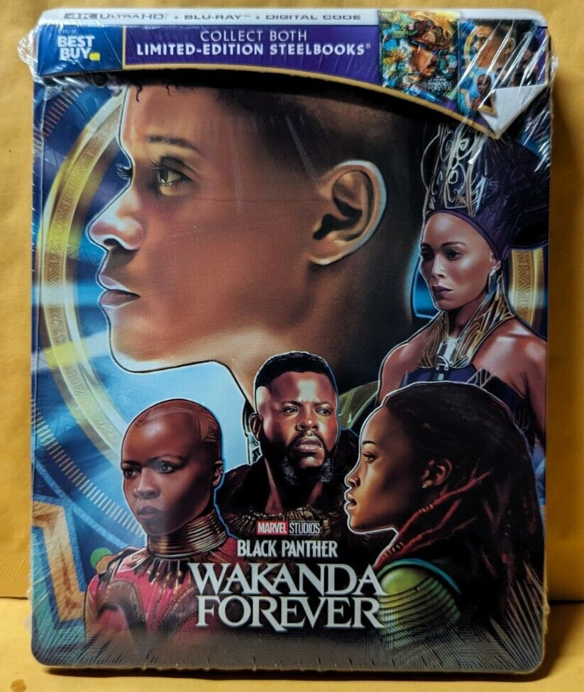 Black Panther: Wakanda Forever [4K Ultra HD+BluRay+Digital] BRAND NEW! STEELBOOK