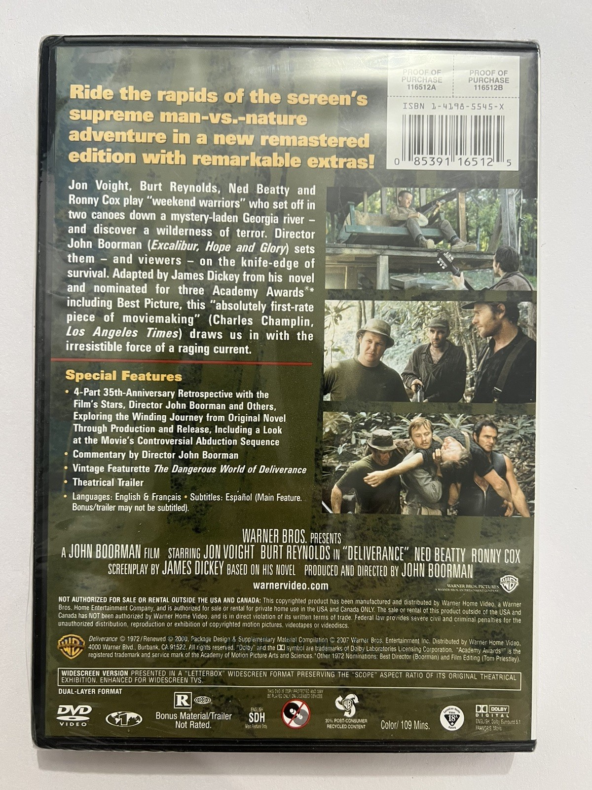 Deliverance Deluxe Edition DVD Burt Reynolds Thriller Classic NEW SEALED