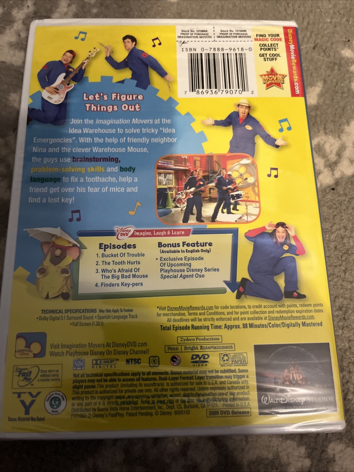 Disney Imagination Movers: Volume 1: Warehouse Mouse Edition (DVD) New Sealed