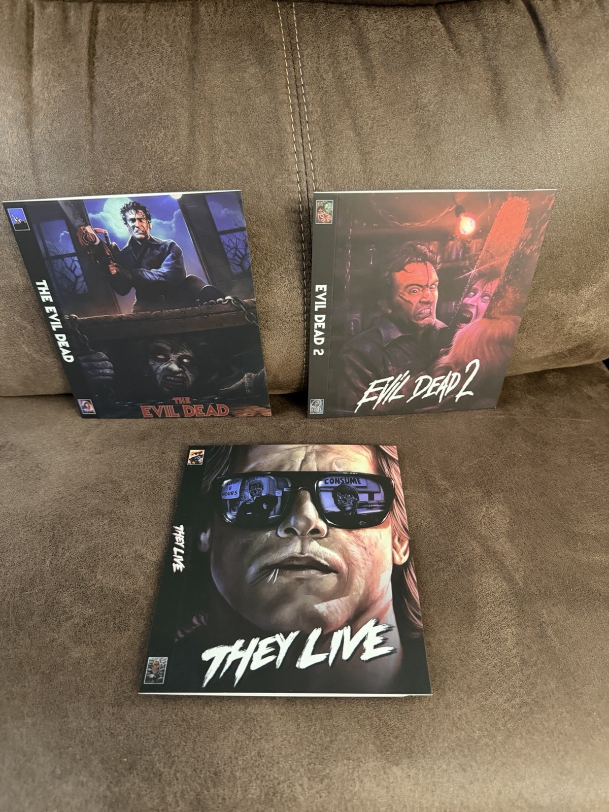 Custom Evil Dead 1 & 2 & They Live Criterion Sized Case slipcovers “PLEASE READ”