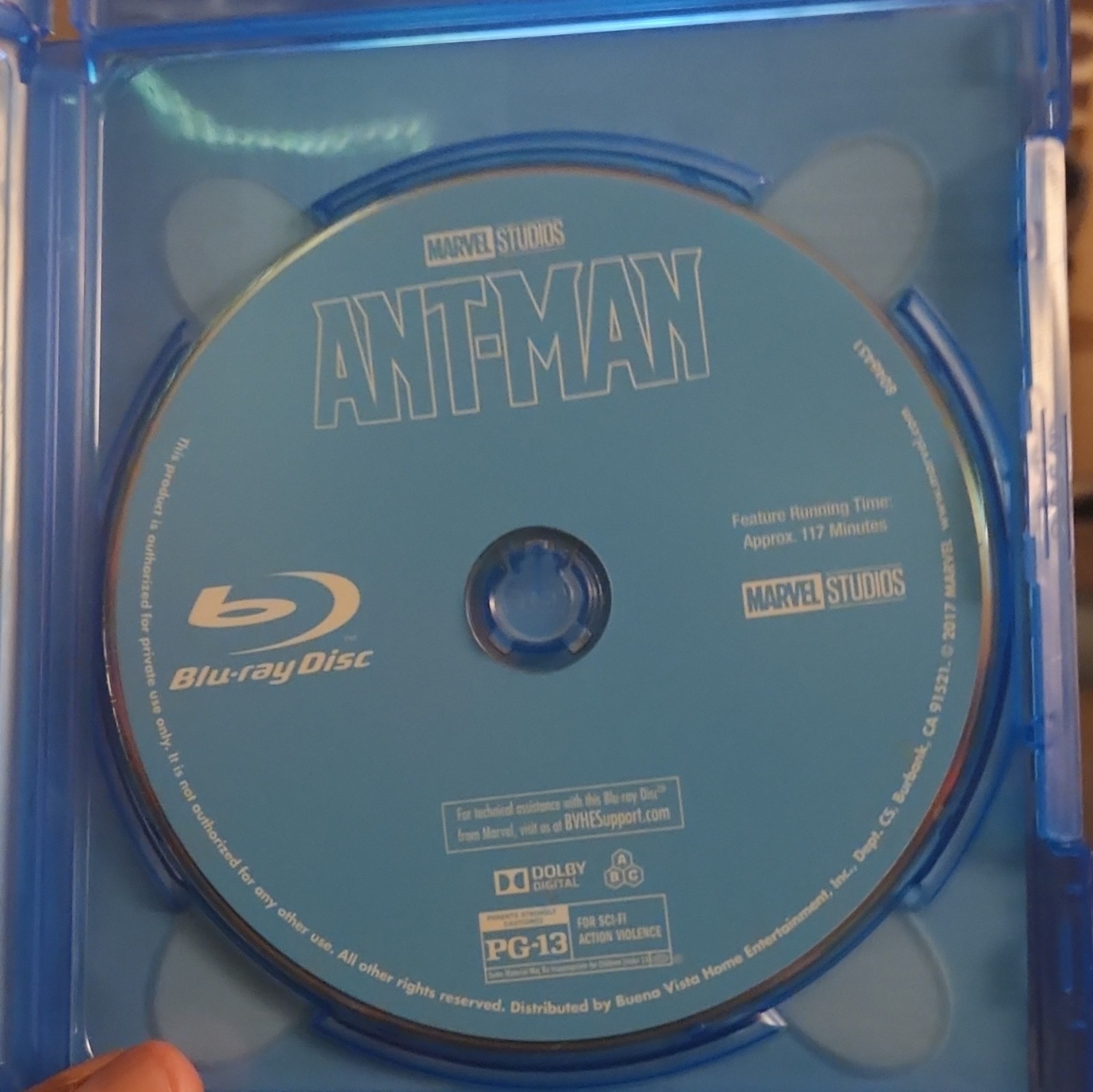 Marvel Studios Ant-Man Blu-ray Deleted Scenes PG-13 117 Min