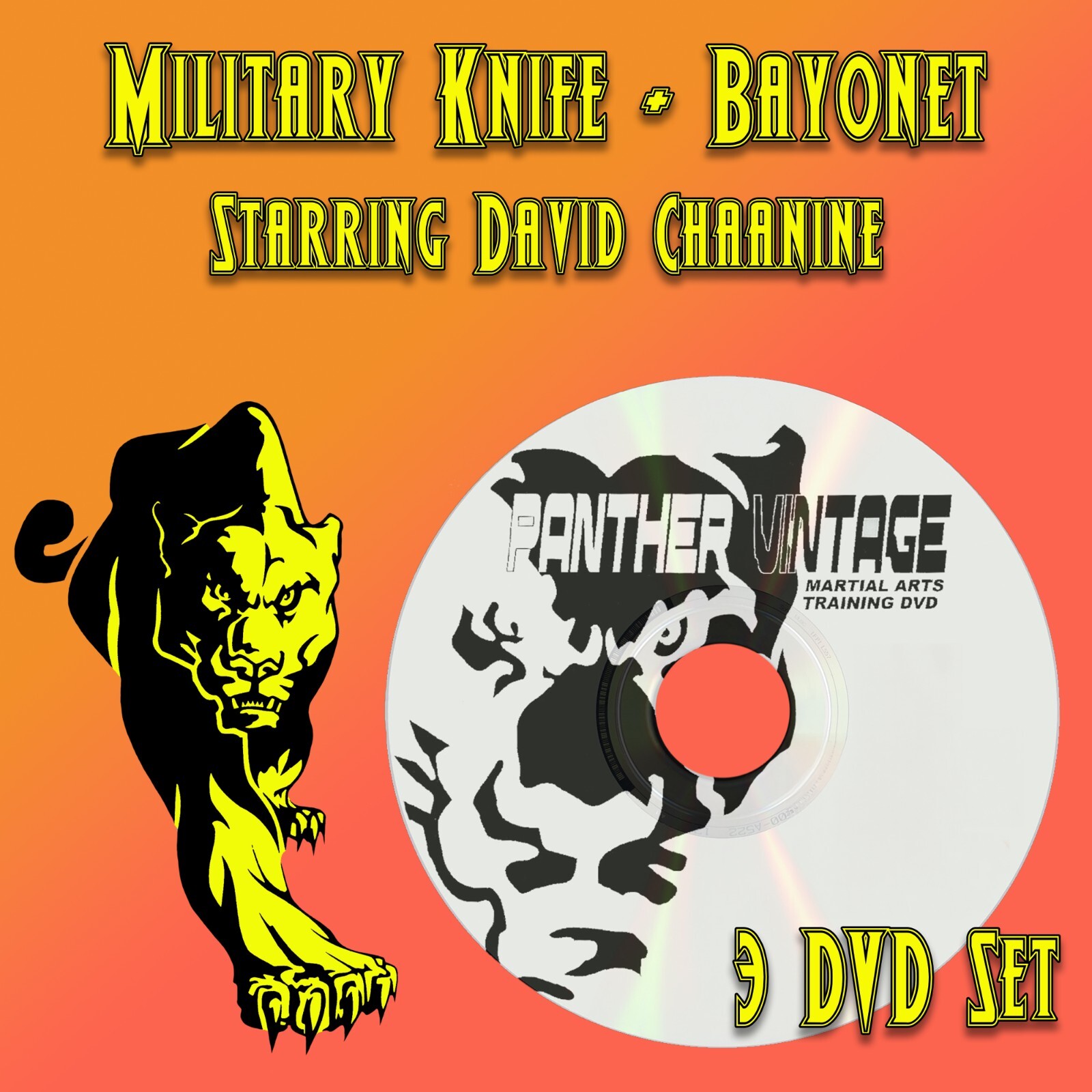 Knife and Bayonet Fighting starring David Chaanine (3 DVD Set)