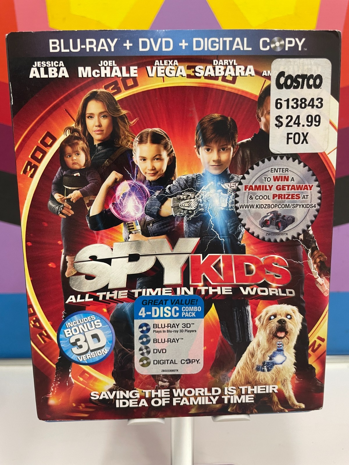 Spy Kids 4 (3D Blu-ray + Blu-ray *no DVD or Digital Copy) w/slipcover