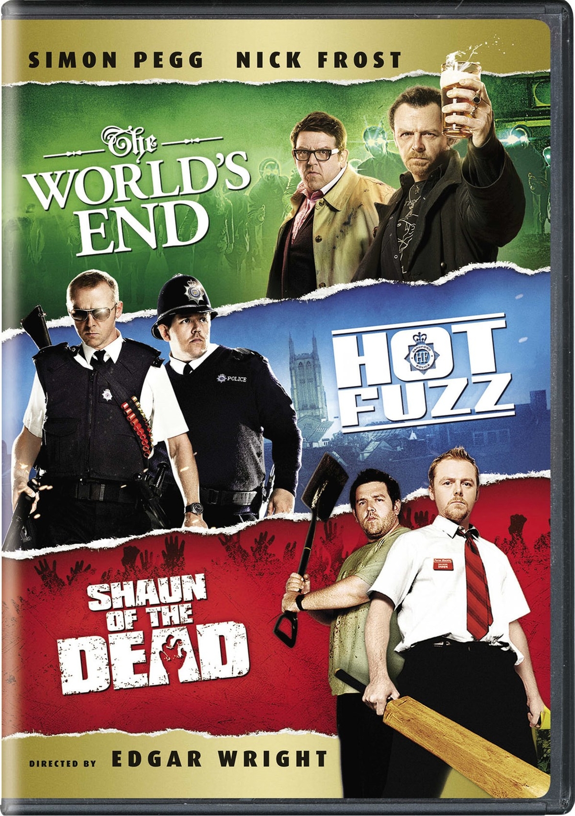 Shaun of the Dead / Hot Fuzz / The World’s End DVD Simon Pegg NEW