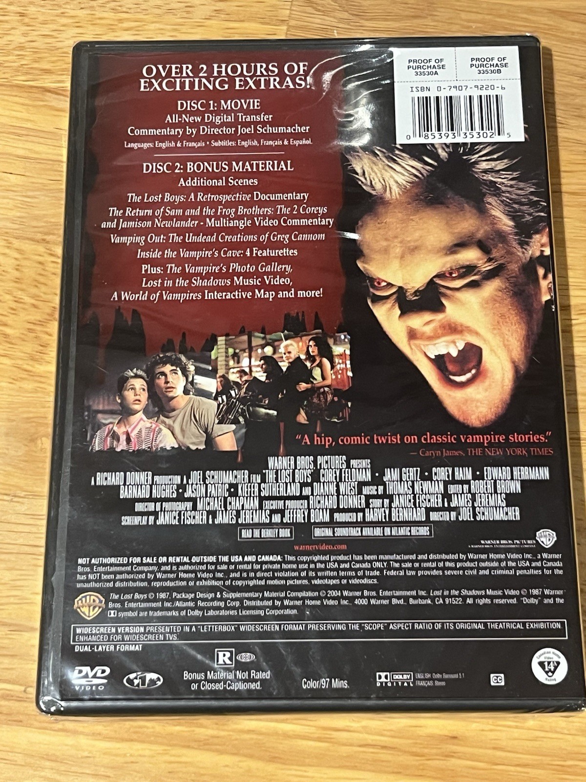 The Lost Boys (DVD, 2004, 2-Disc Set, Special Edition)