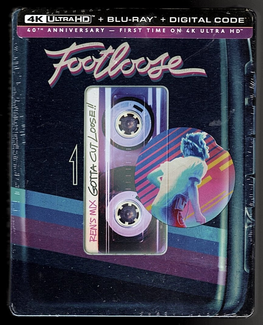 Footloose (4K Ultra HD + Blu-ray, 1984, 40th Anniversary Steelbook) Kevin Bacon