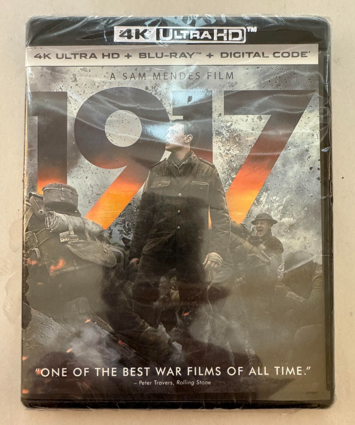 1917 – 4K UHD + Blu-ray + DIGITAL CODE George MacKay – NEW – TORN SHRINK WRAP