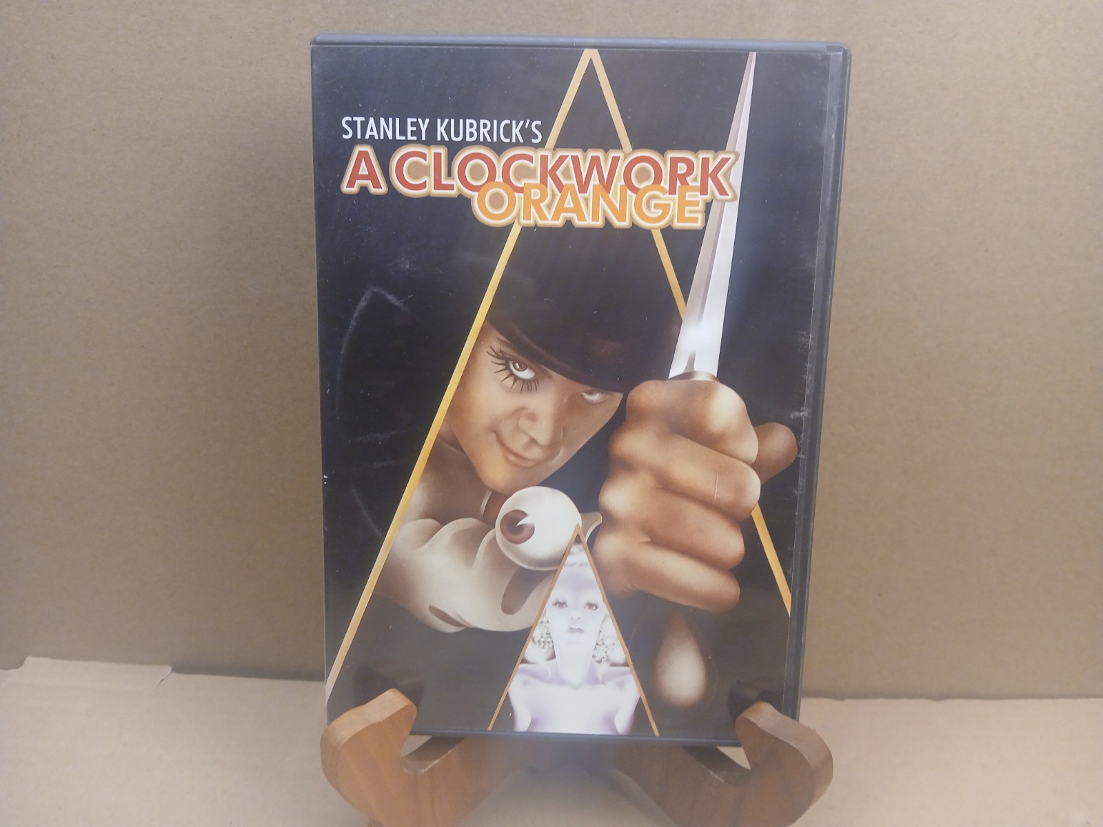 A Clockwork Orange DVD 1971 R 137 Mins. Dystopian Sci-Fi Malcolm McDowell Used