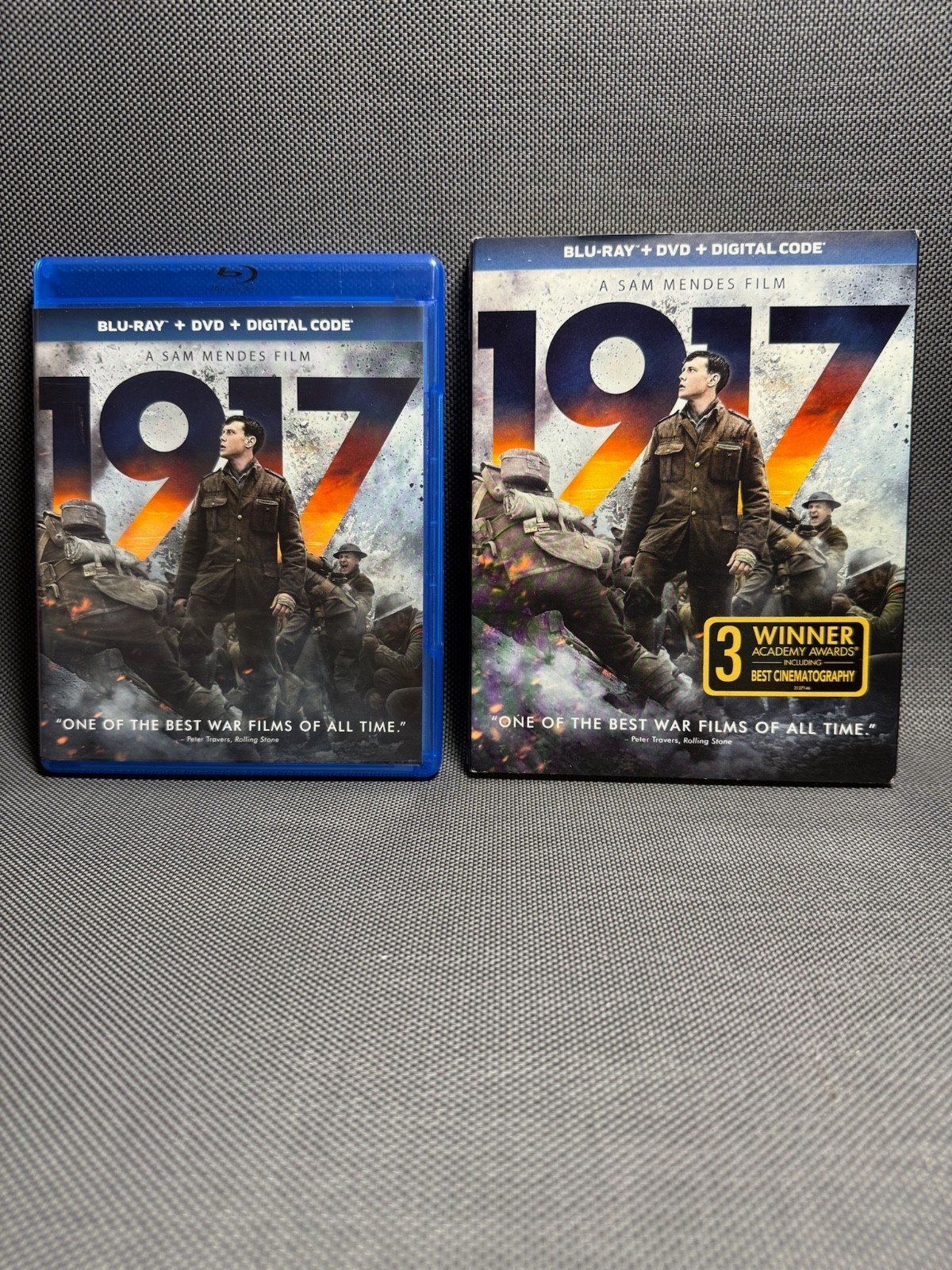 1917 (Blu-ray + DVD + Digital) WW1 War Film w/ Slipcover. LIKE NEW