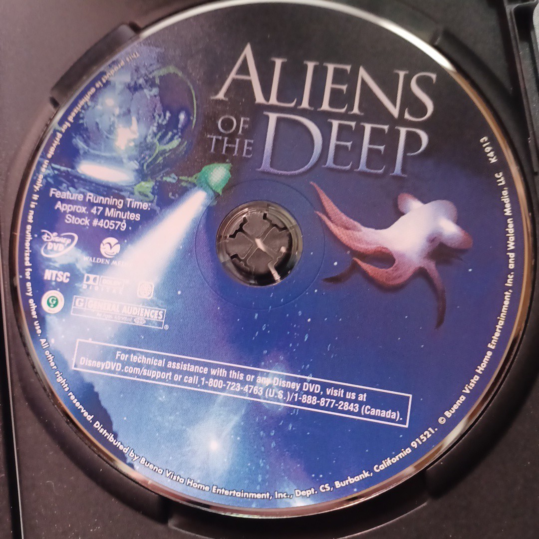 Aliens of the Deep (DVD, 2005) Disney Walden Media James Cameron Steven Quale