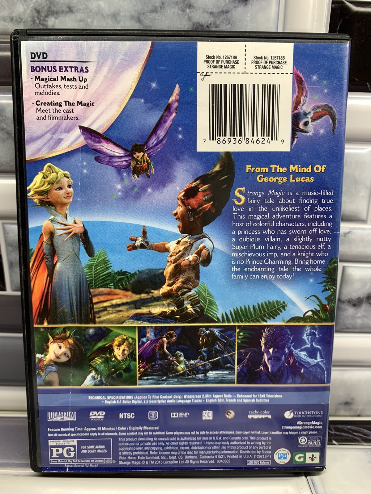 Strange Magic (DVD, 2015) OOP Lucasfilm George Lucas