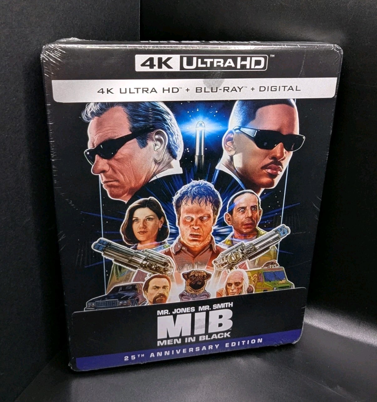 Men in Black 25th Anniversary Steelbook 4K UHD Blu-ray W/Digital Code 1997 NEW