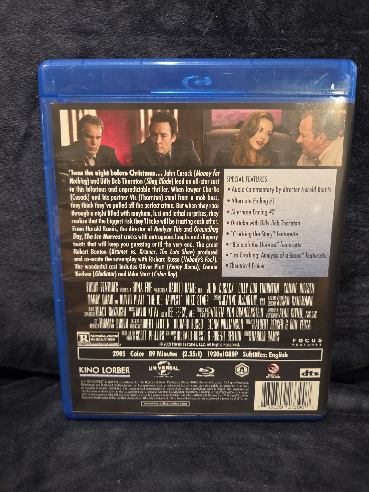 The Ice Harvest Blu ray – Kino Lorber (2005) John Cusack, Billy Bob Thornton