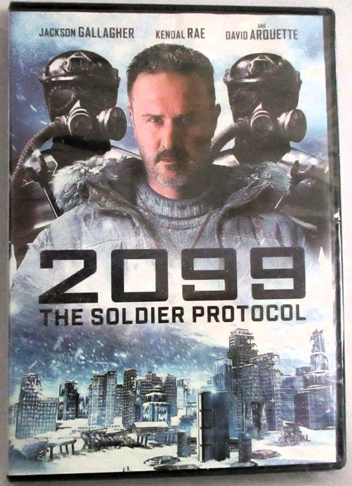New 2099 The Soldier Protocol DVD 2018 David Arquette Damaged Shrink Wrap