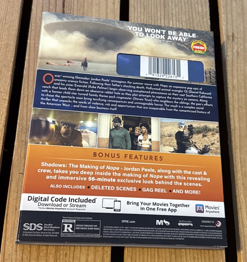 Nope (Blu-ray, 2022) w/ Slipcover