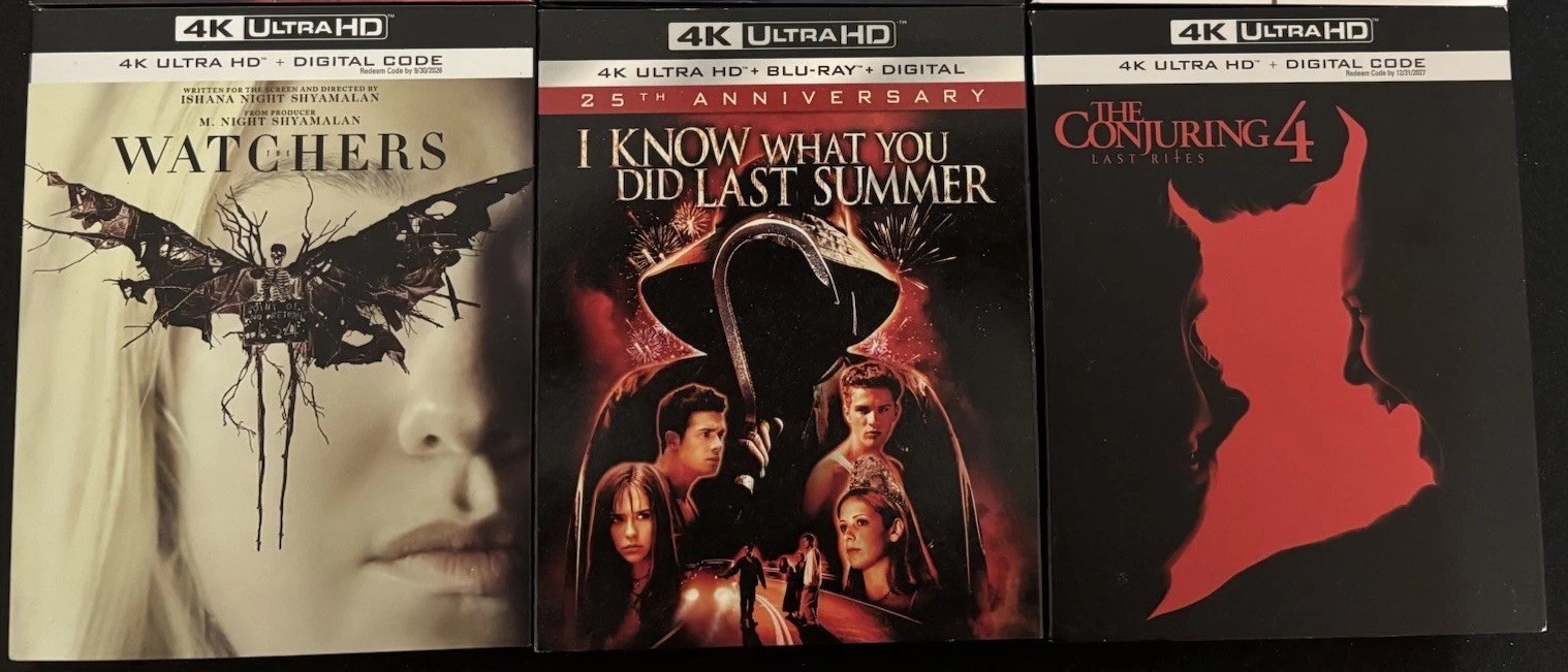 Conjuring 4 + Watchers + I Know Last Summer 4K UHD Blu-ray Lot W/ Slipcover