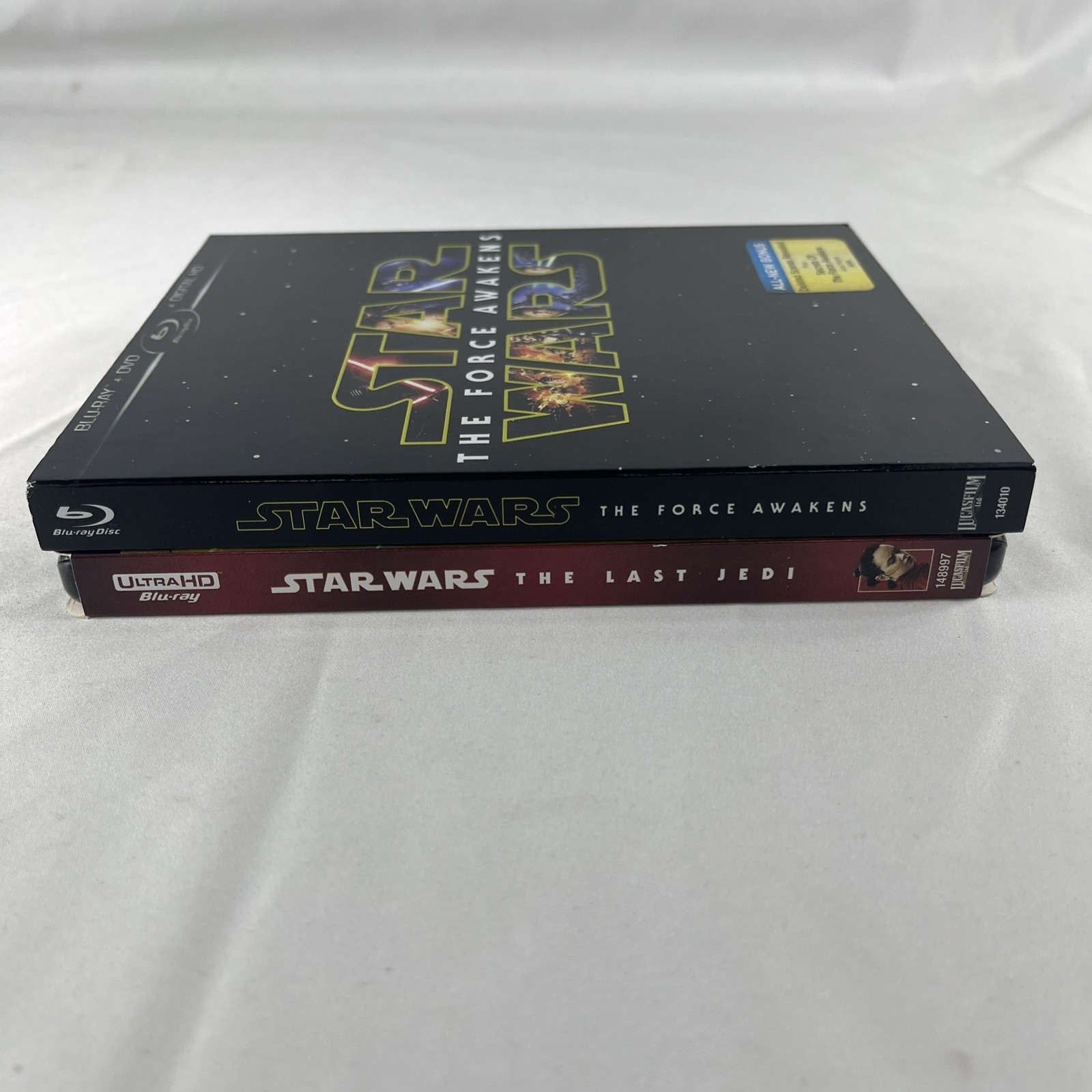 Star Wars: The Last Jedi (4K Ultra HD, Bluray) w/slipcover+ Force Awakens Bluray