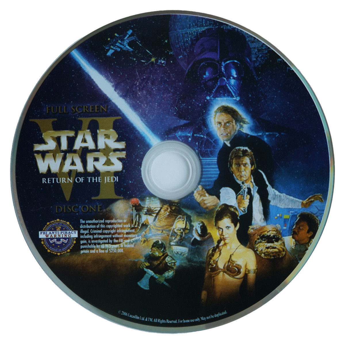 Star Wars: Return of the Jedi DVD 2005 Full Screen Mark Hamill Harrison Ford