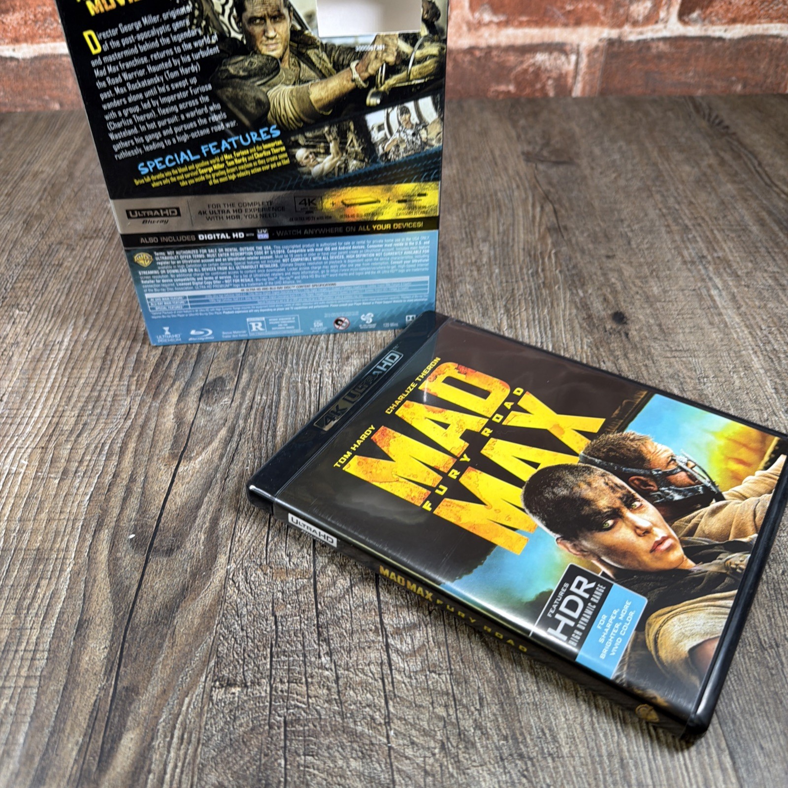 MAD MAX FURY ROAD 4K ULTRA HD + BLU RAY WITH RARE OOP SLIPCOVER SLEEVE