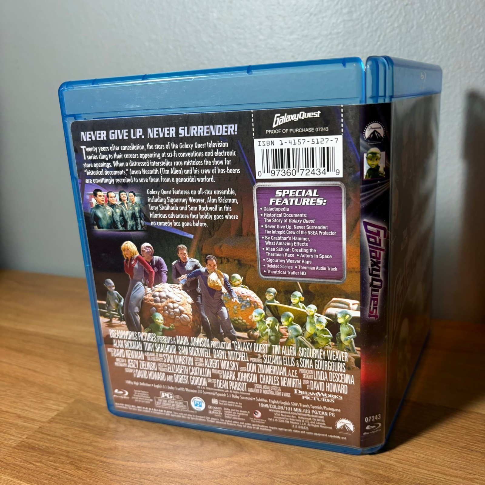 Galaxy Quest (Blu-ray, Tim Allen, Sigourney Weaver, Alan Rickman, 1999)