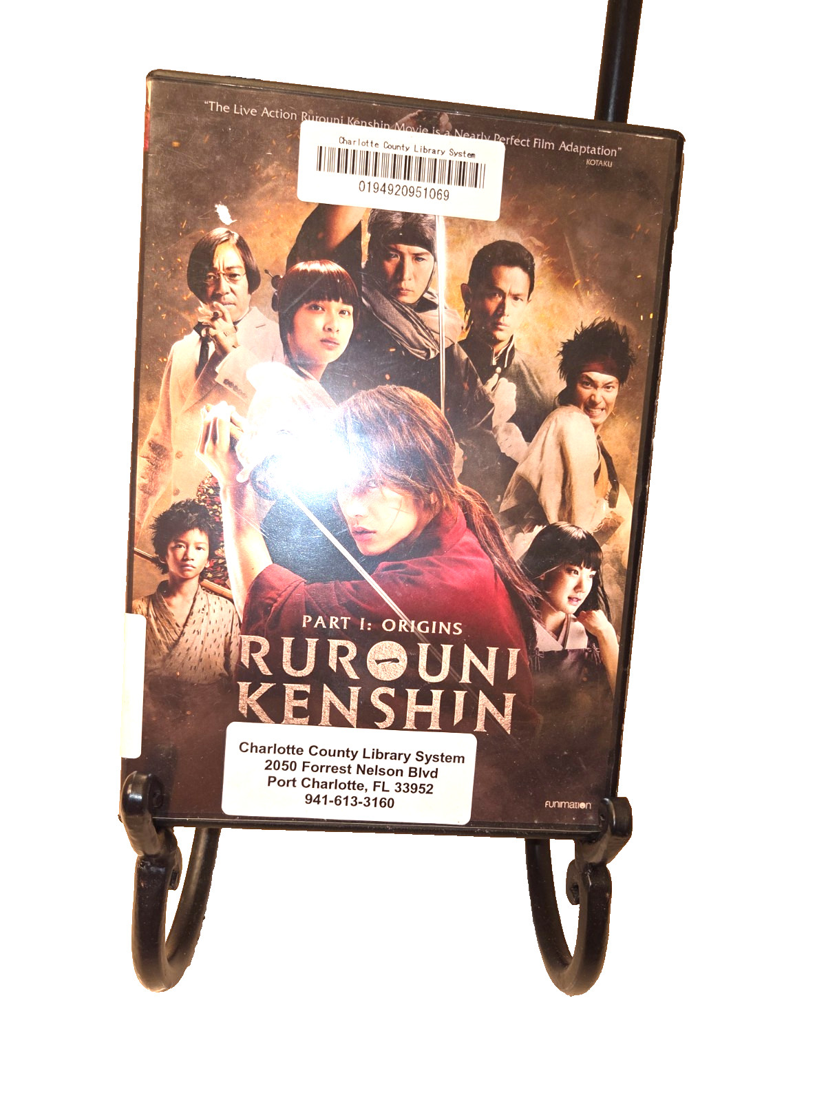 Rurouni Kenshin – Part 1: Origins (DVD, 2016) 1 disc set