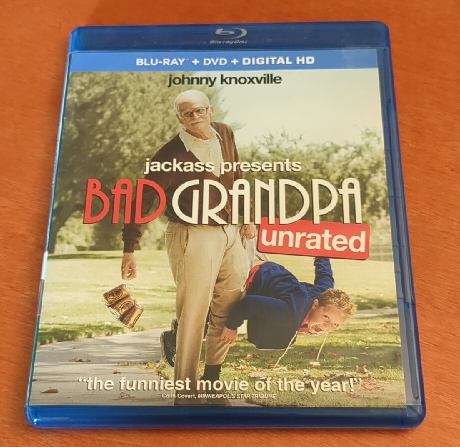 Bad Grandpa Blu-ray unrated Johnny Knoxville Spike Jonze Jeff Tremaine