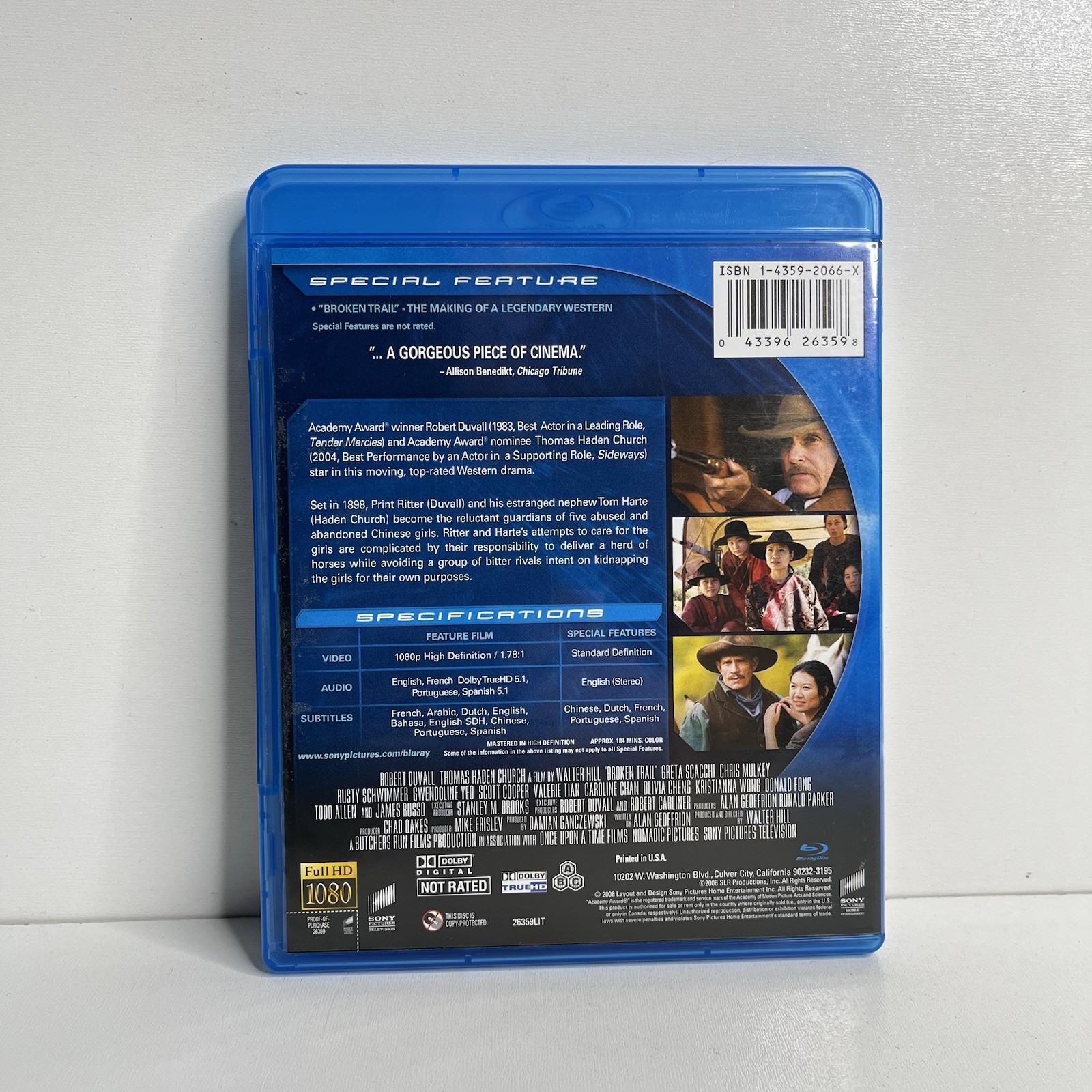 Broken Trail Blu-Ray TV Mini-Series Robert Duvall Thomas Haden Church