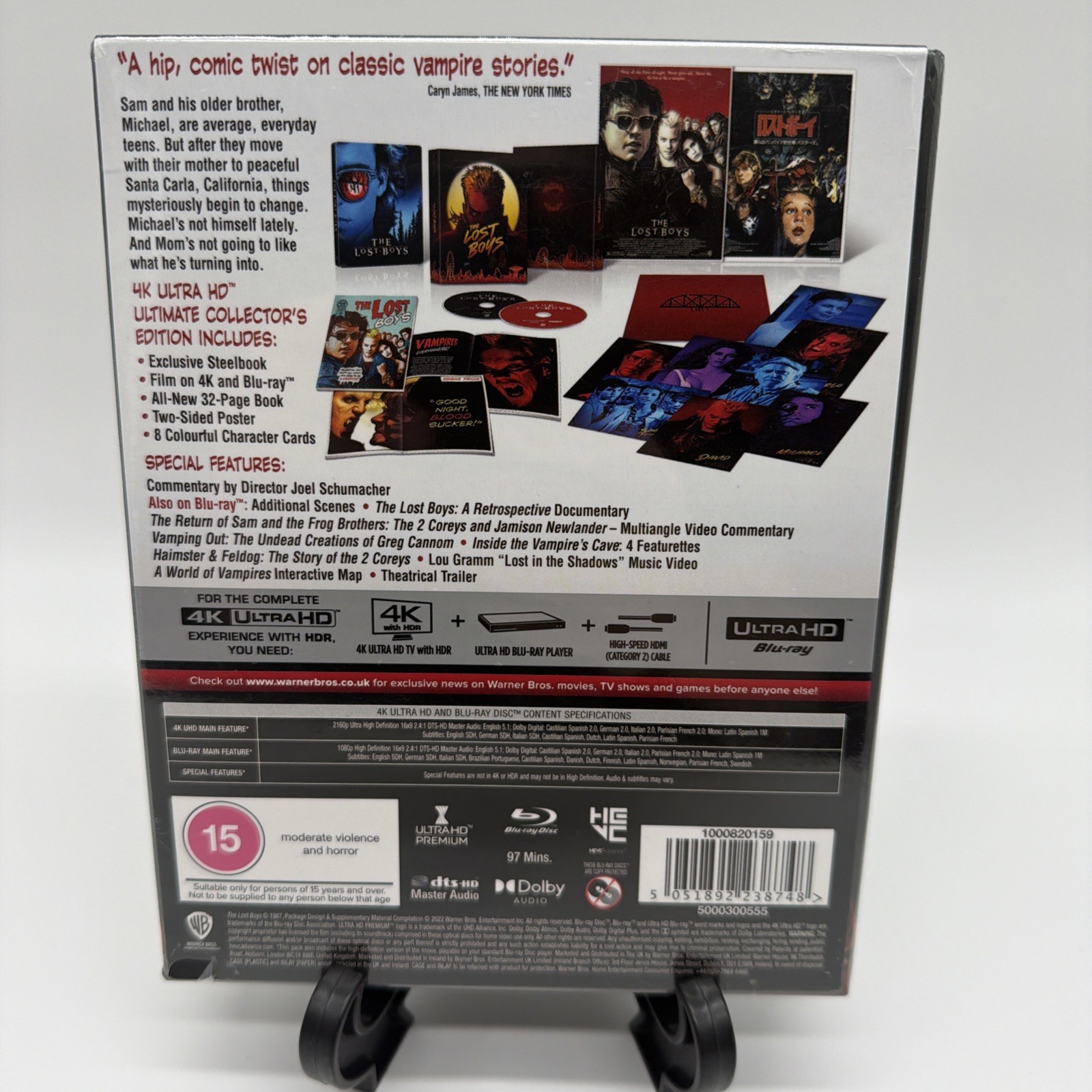 THE LOST BOYS 4K UHD Blu-ray Steelbook Collector’s Edition Boxset SEALED OOP