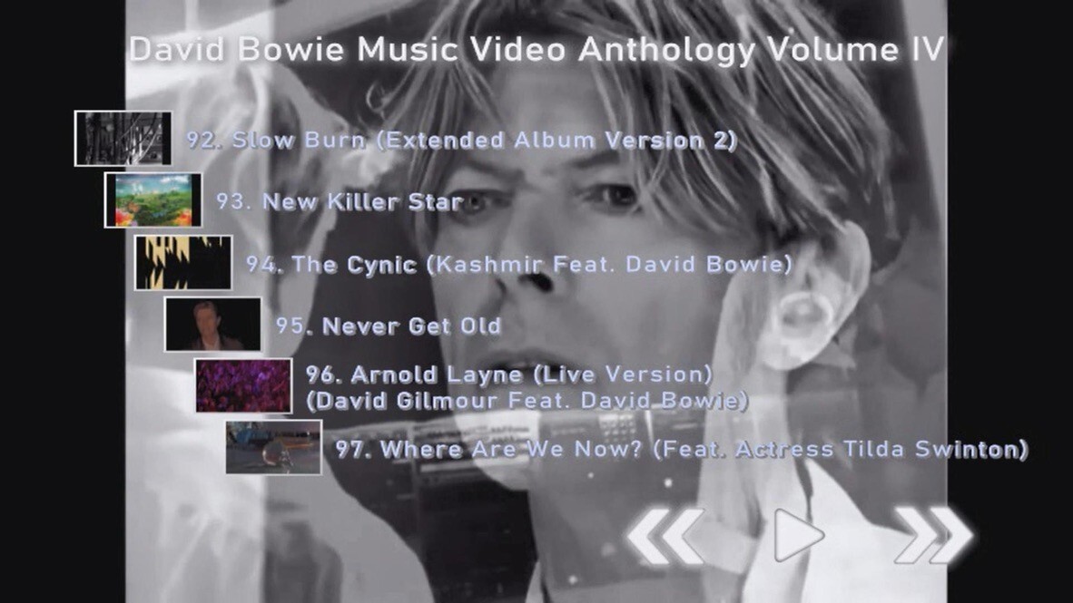 DAVID BOWIE ULTIMATE Music Video Anthology 1966 to 2022 4 DVD Set 116 Vids 8 Hrs