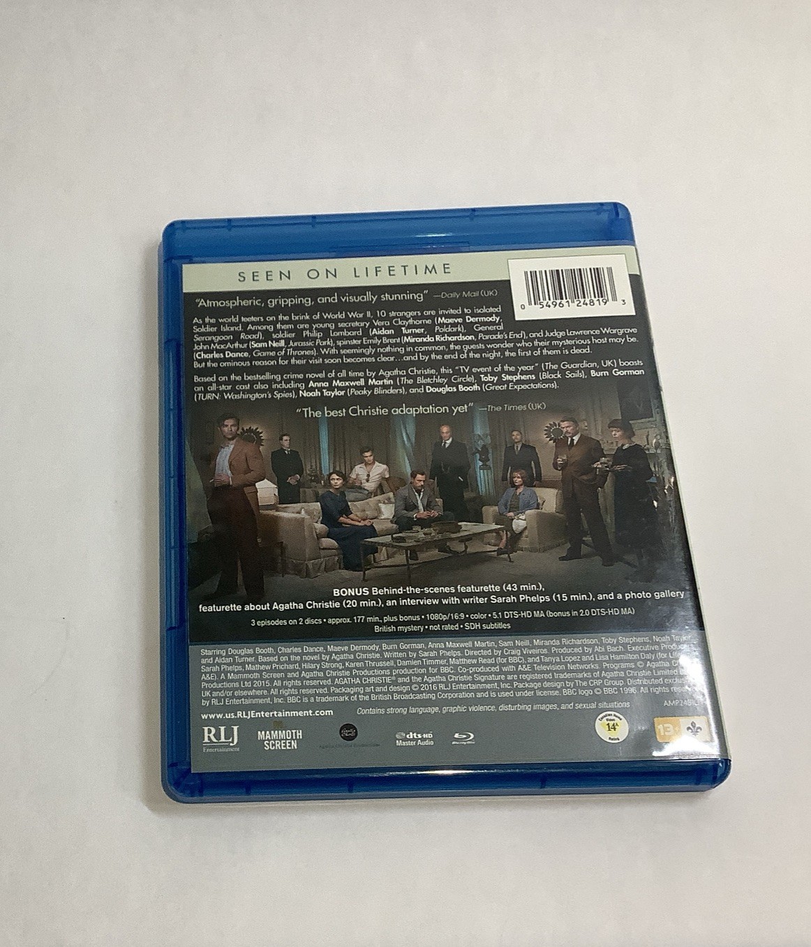 And Then there Were None – Agatha Christie (Blu-ray, 2015) Excellent Condition