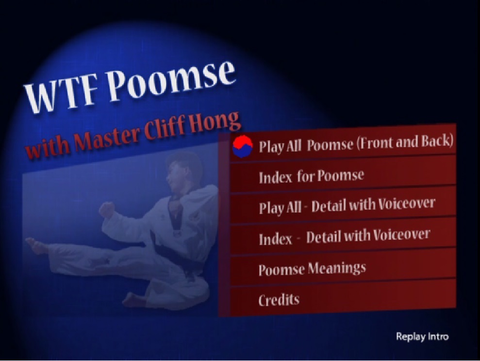 TaeKwondo WTF Poomse Forms, TKD on DVD, See Video