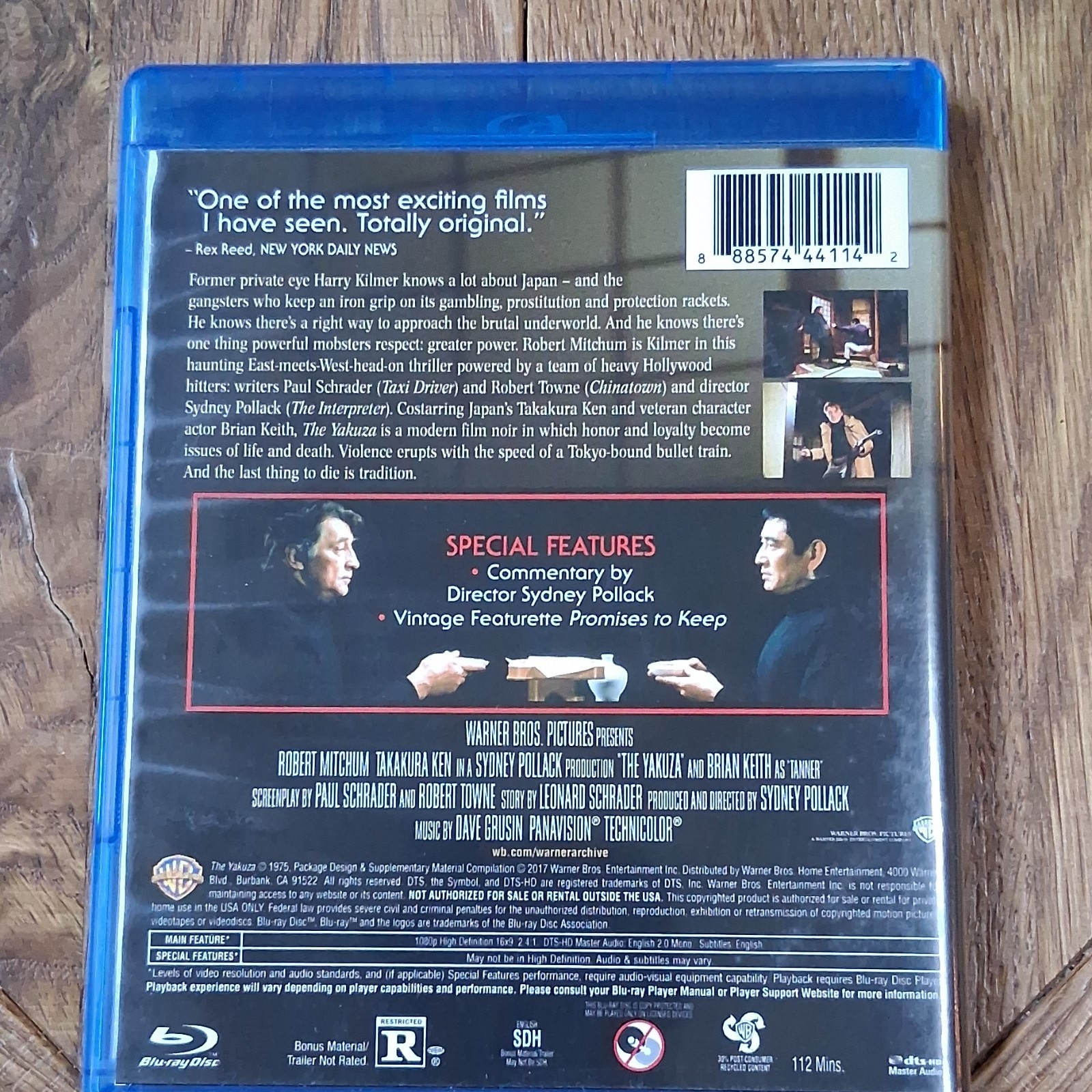 Warner Bros. The Yakuza (1974) Blu-ray R 112min Sydney Pollack Commentary
