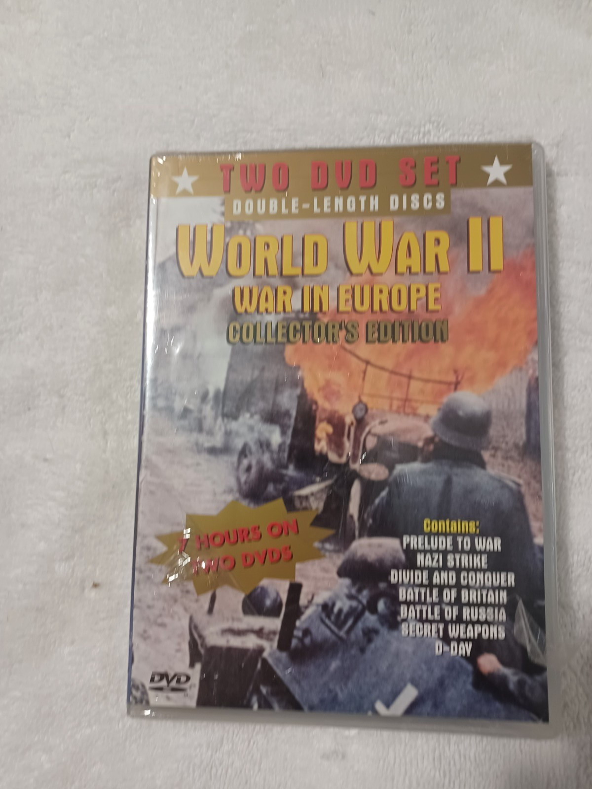 World War II – War in Europe Collectors Edition (DVD, 2001, 2-Disc Set) New