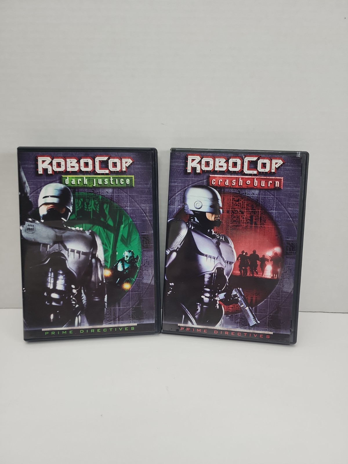 Robocop Prime Directives Crash + Burn & Dark Justice DVD Lot Of 2 TV Mini Series