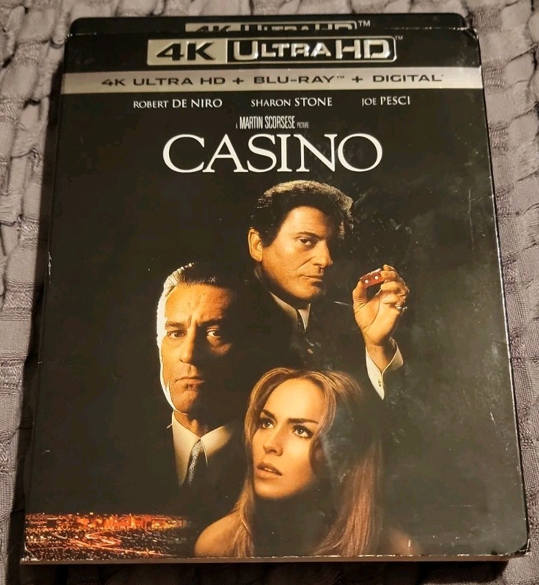 Casino (4K Ultra HD, Blu-ray, 1995) w/OOP Slipcover, Robert De Niro, Joe Pesci