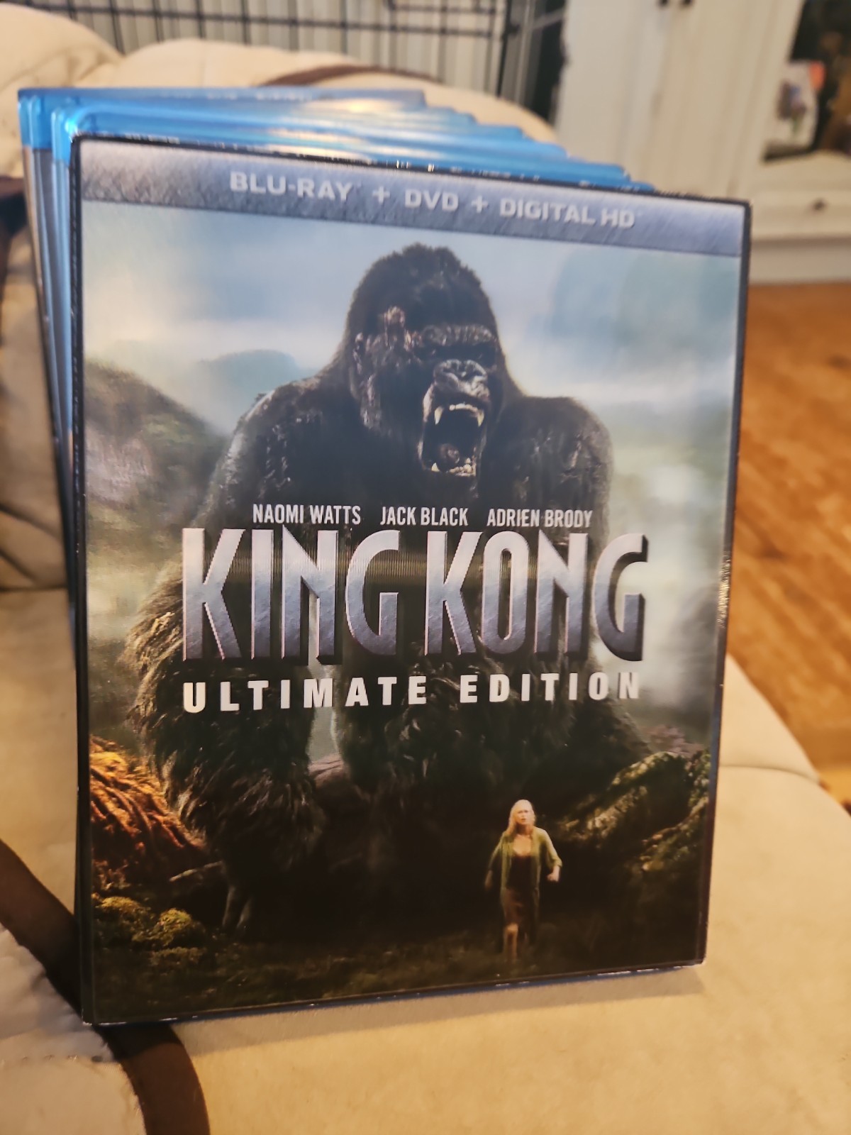 King Kong (Ultimate Edition) (Blu-ray, 2005) W Rare Lenticular Slipcover