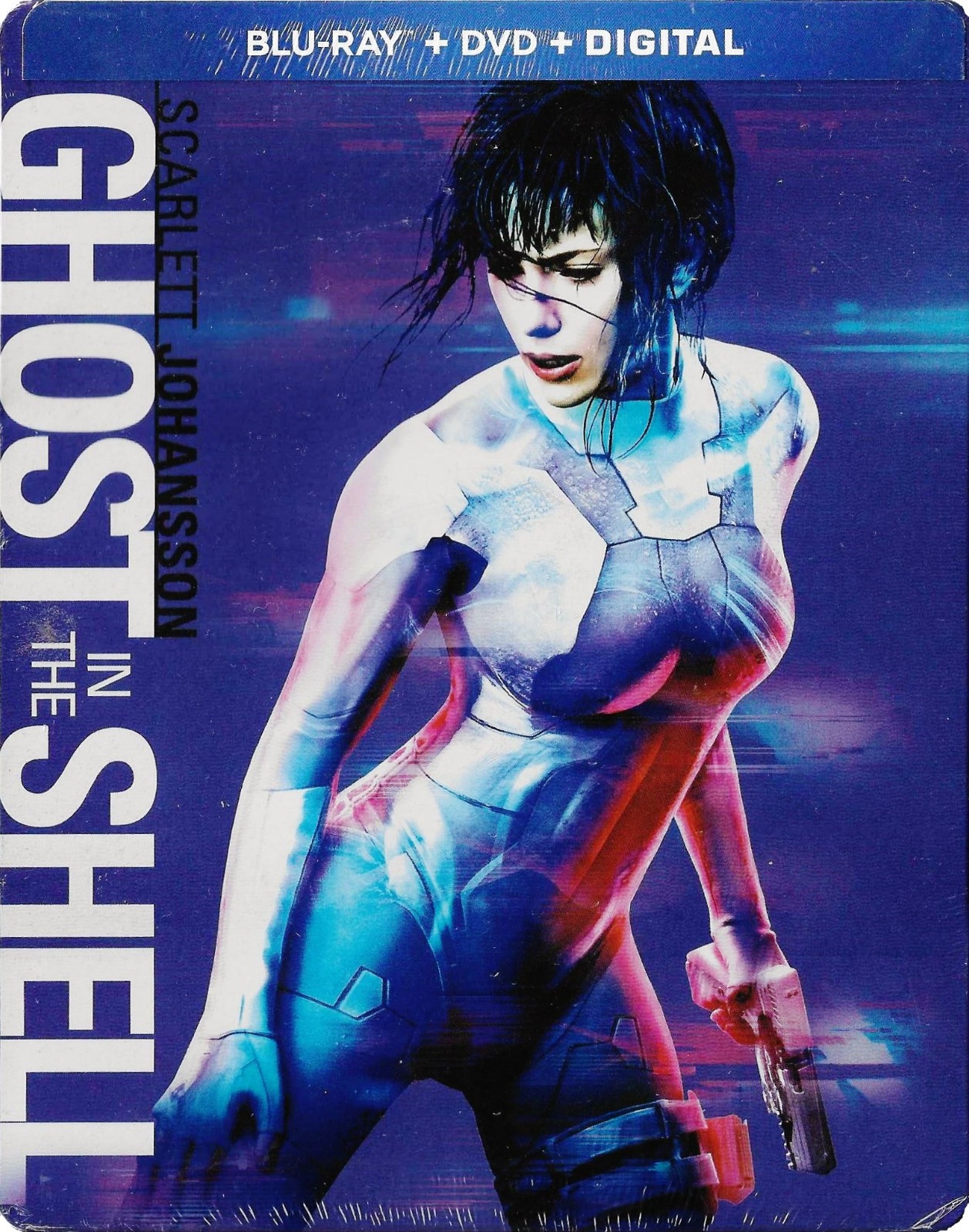 Ghost in the Shell [Steelbook] (Blu-ray + DVD, 2018, 2-Disc) *NEW SEALED* 2017