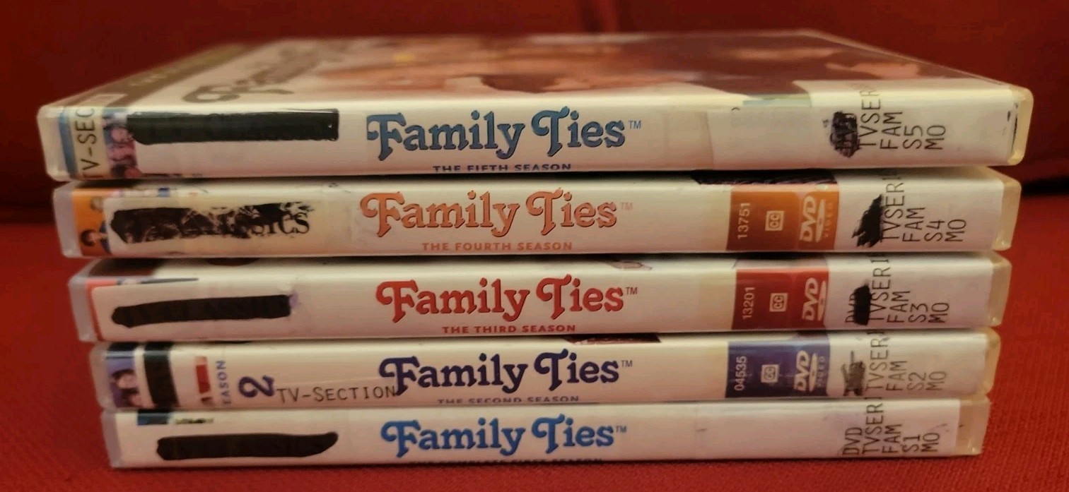 Family Ties: Season 1 2 3 4 5 Michael J. Fox DVD FORMER LIBRARY Justine Bateman