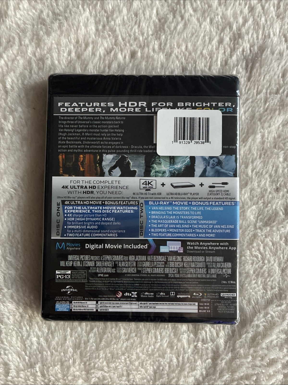 Van Helsing 4K UHD Blu-ray Hugh Jackman NEW