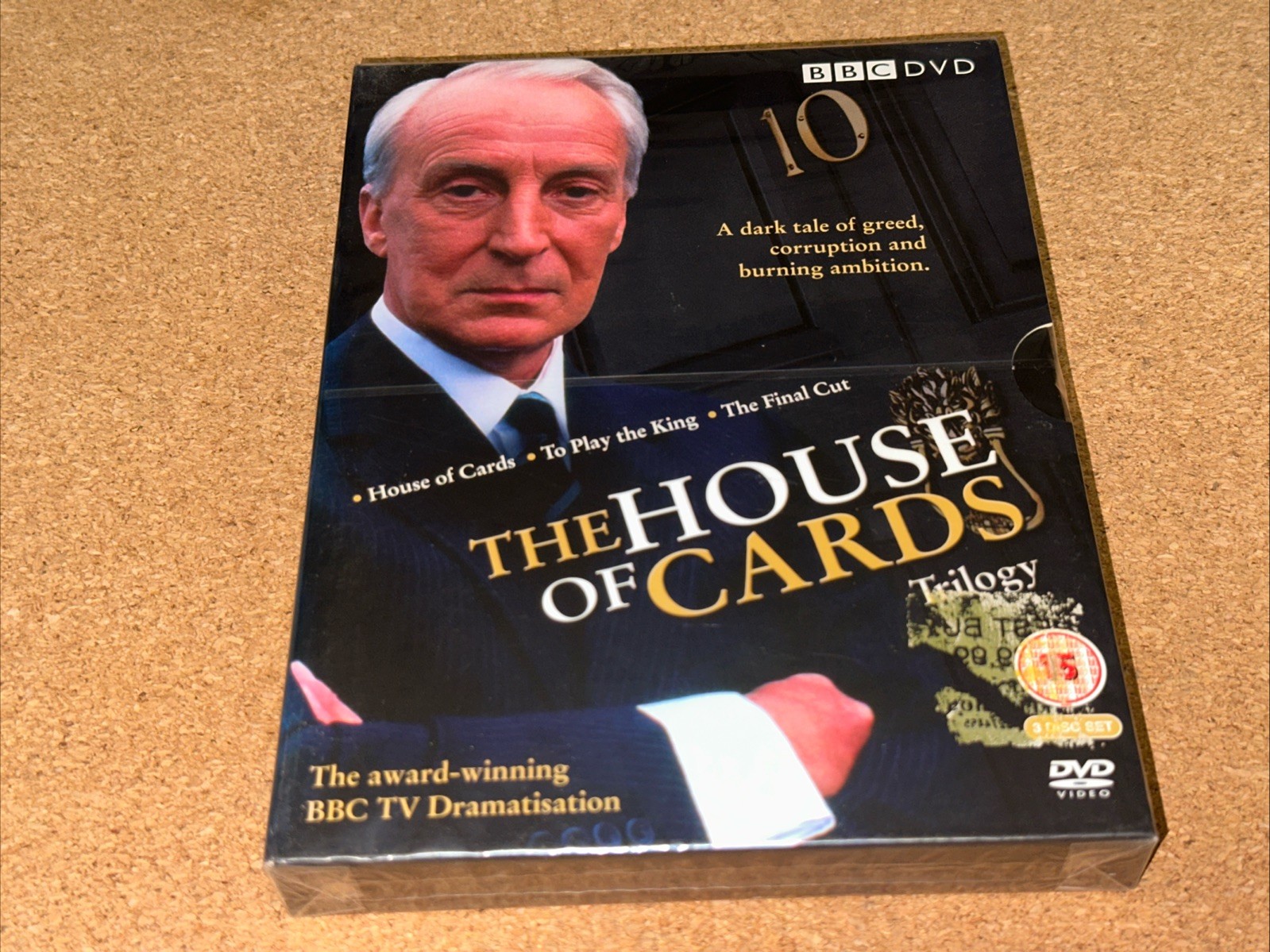 NEW & SEALED The House of Cards Trilogy DVD Region 2 PAL Ian Richardson